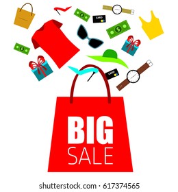 Discount, sale, greeting card, vector, products, business background, gifts, abstraction