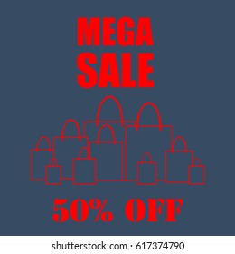 Discount, sale, greeting card, vector, products, business background, gifts, abstraction