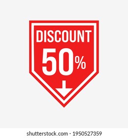 discount sale icon free template vector
