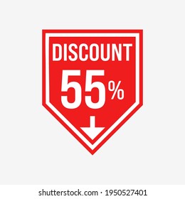 discount sale icon free template vector