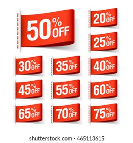 Discount sale labels 