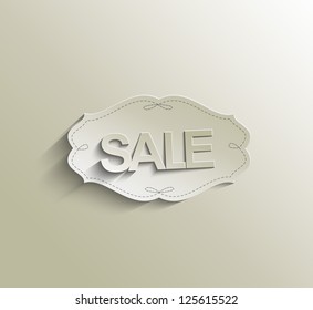 Discount sale labels, vector design.