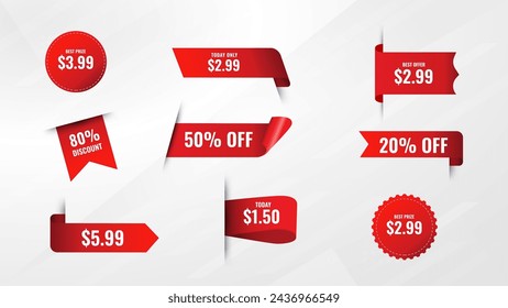 Discount sale labels vector template. Price Drop, big sale, final sale, flash sale background. Discount Promotion marketing poster design for web and Social. 