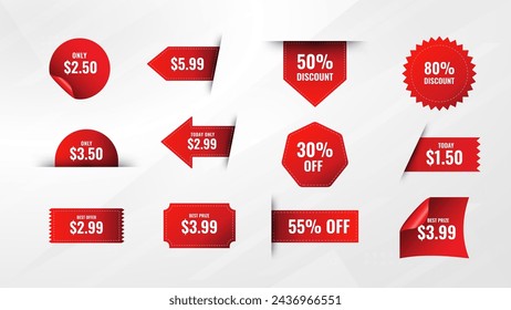 Discount sale labels vector template. Price Drop, big sale, final sale, flash sale background. Discount Promotion marketing poster design for web and Social. 