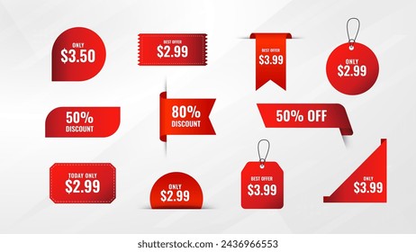 Discount sale labels vector template. Price Drop, big sale, final sale, flash sale background. Discount Promotion marketing poster design for web and Social. 