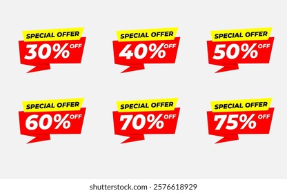 Discount sale labels vector template. Price Drop, big sale, final sale, flash sale background. Discount Promotion marketing poster design for web and Social.