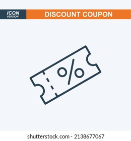 discount, sale - minimal line web icon. simple vector illustration. concept for infographic, website or app