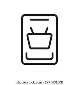 Discount, Sale Outline Icon. A premium-quality object. Vector Sign Isolated on a White Background.