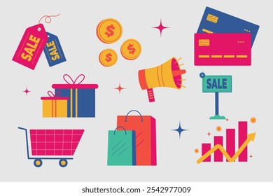 Discount Sale Promo Flat Illustration