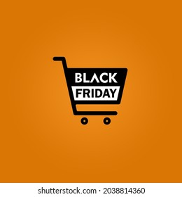 Discount Sale Promotion Sticker Label Black Friday Shopping Chart Symbol Vector Logo Design