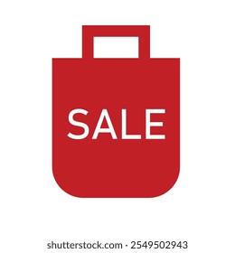 Discount sale red element vector icon