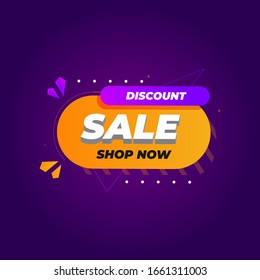 Discount Sale Shop Now Background Illustration