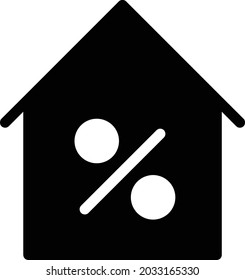 icono plano de glifo vector de venta de descuento
