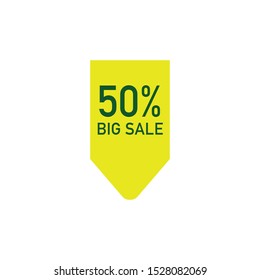 discount or sale vector, symbol, icon or button, price, sell, special offer.