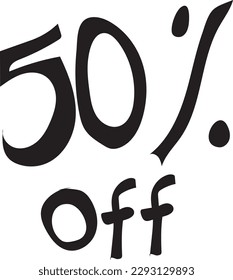 discount  sales . 50 % offer vector