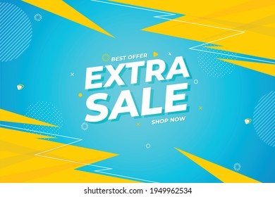 discount sales banner in blue, extra sale,vector eps 10