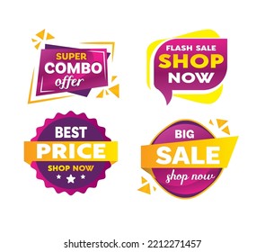 discount sales banner, Super combo offer, Flash sale shop now, Best Price shop now, Big Sale Shop now