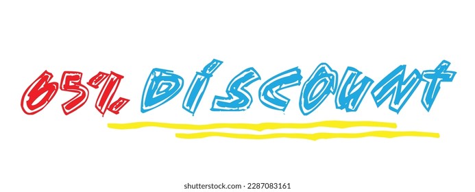 Discount and sales vector art.