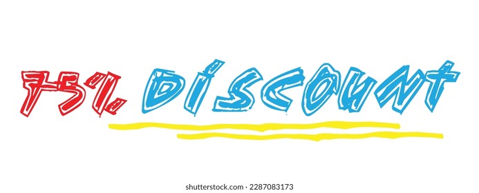 Arte vectorial de descuento y venta.