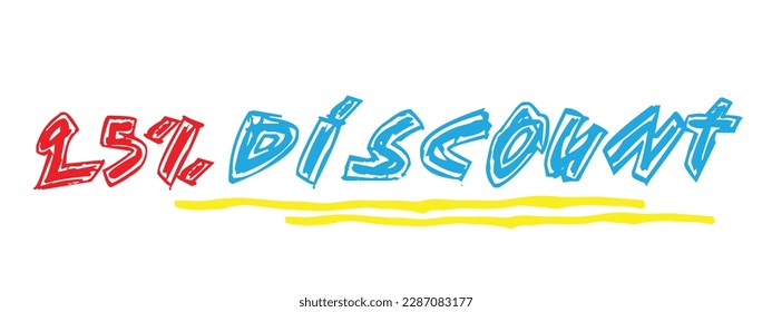 Discount and sales vector art.