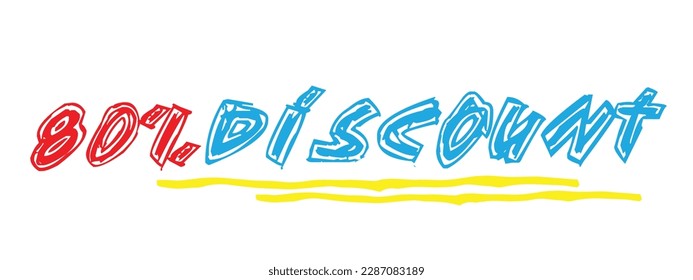 Discount and sales vector art.