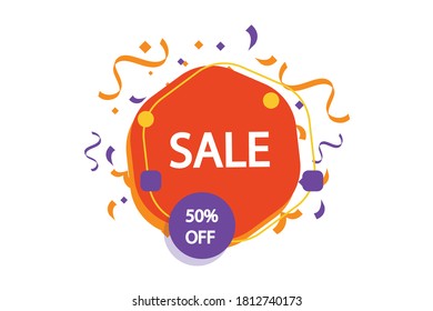 Discount, Sales Vector badges for Labels, , Stickers, Banners, Tags, Web Stickers, New offer. Discount origami sign banner