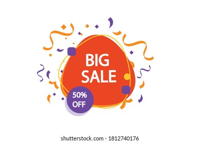 Discount, Sales Vector badges for Labels, , Stickers, Banners, Tags, Web Stickers, New offer. Discount origami sign banner