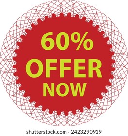 Discount sell offer 60% poster