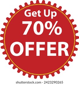 Discount sell offer 70% Vector