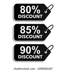 discount set label Symbol vector