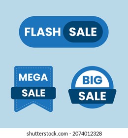 Rabatt Set-Tag-Symbol-Flash, Mega-und Großmarken-Symbole