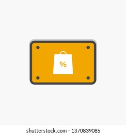 discount for shopping icon