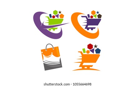 Discount Shopping Vector Set