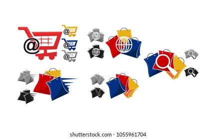 Discount Shopping Vector Set