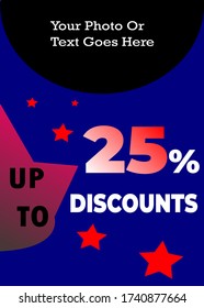 Discount Showing Advertisements With Beautiful Designs