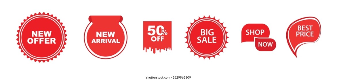 discount sign on white background