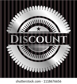 Discount silver shiny emblem