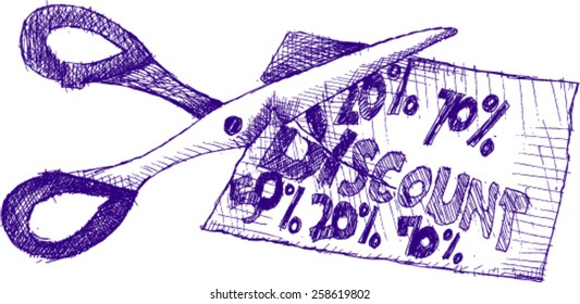 discount, sketch