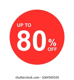 discount, special offer up to 80% off 