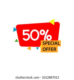 Discount special offer label design