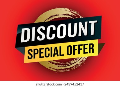 discount special offer poster banner graphic design icon logo sign symbol social media website coupon

