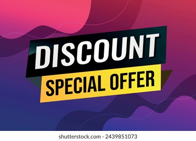 discount special offer poster banner graphic design icon logo sign symbol social media website coupon

