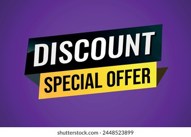 discount special offer poster banner graphic design icon logo sign symbol social media website coupon

