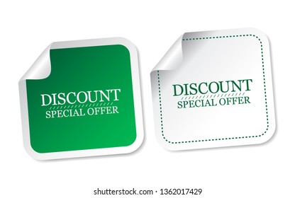 Discount Special Offer Stickers