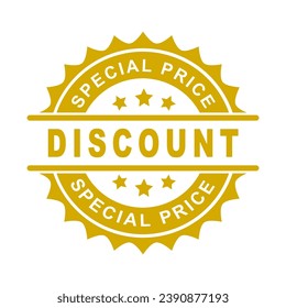 Discount, Special Price stamp, label, sign, design for adverstisement