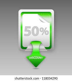 	Discount square label/sticker