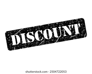 Discount stamp symbol, label sticker sign button, text banner vector illustration .