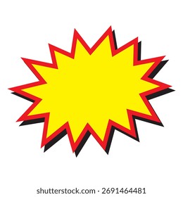 Descuento Starburst Shape – Símbolo de ráfaga dinámica para la venta, oferta y promoción de marketing Ilustración vectorial