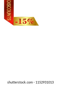 Discount sticker -15%