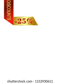 Discount sticker -25
